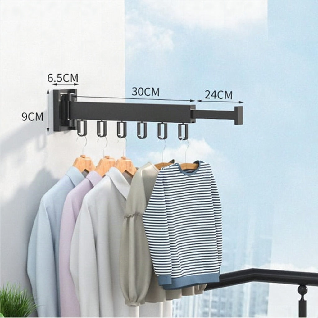 Tendedero de pared retráctil plegable para ahorrar espacio