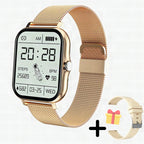Smartwatch digital multifunción dorado