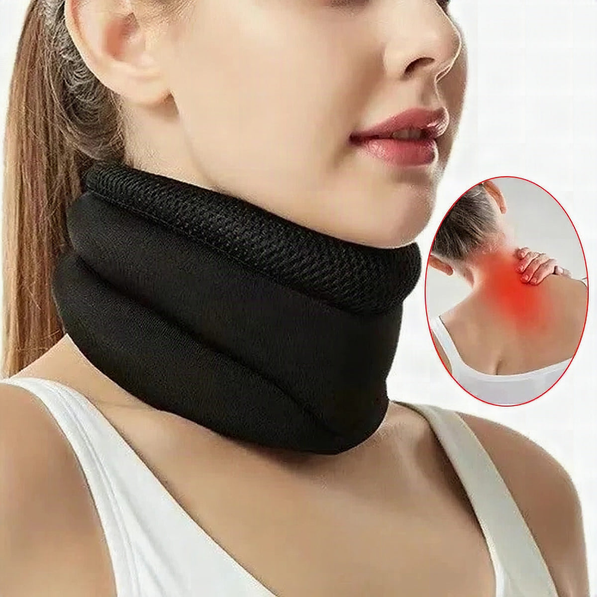 Almohada antironquidos ergonómica de espuma viscoelástica