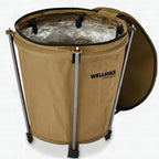 Papelera plegable para camping y festivales
