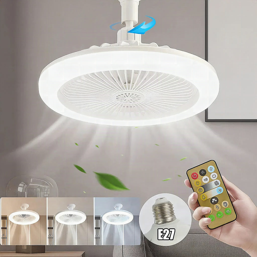 Lámpara de techo 2 en 1 con ventilador y mando a distancia