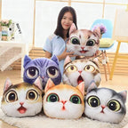 Cojín plegable creativo con estampado de gato