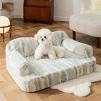 Sofá cama ortopédico de felpa para perros