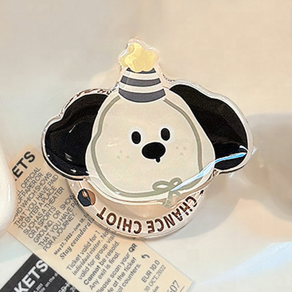Pegatina adorable de perrito chef