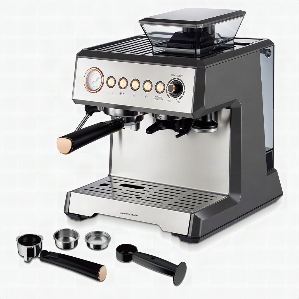 Cafetera espresso con molinillo integrado