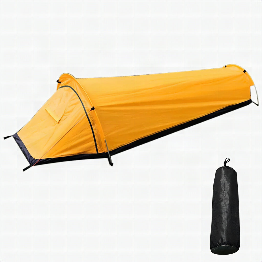 Tienda individual ultraligera Trekvento SoloShield impermeable y cortavientos con varillas de aluminio