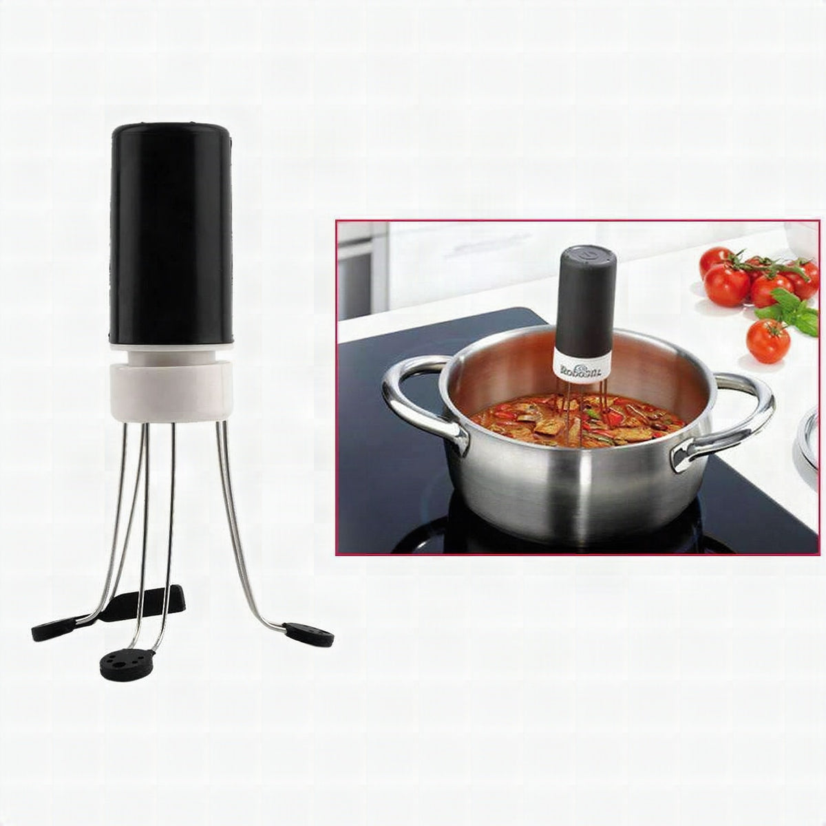 Mezclador automático de cocina con removedor orbital