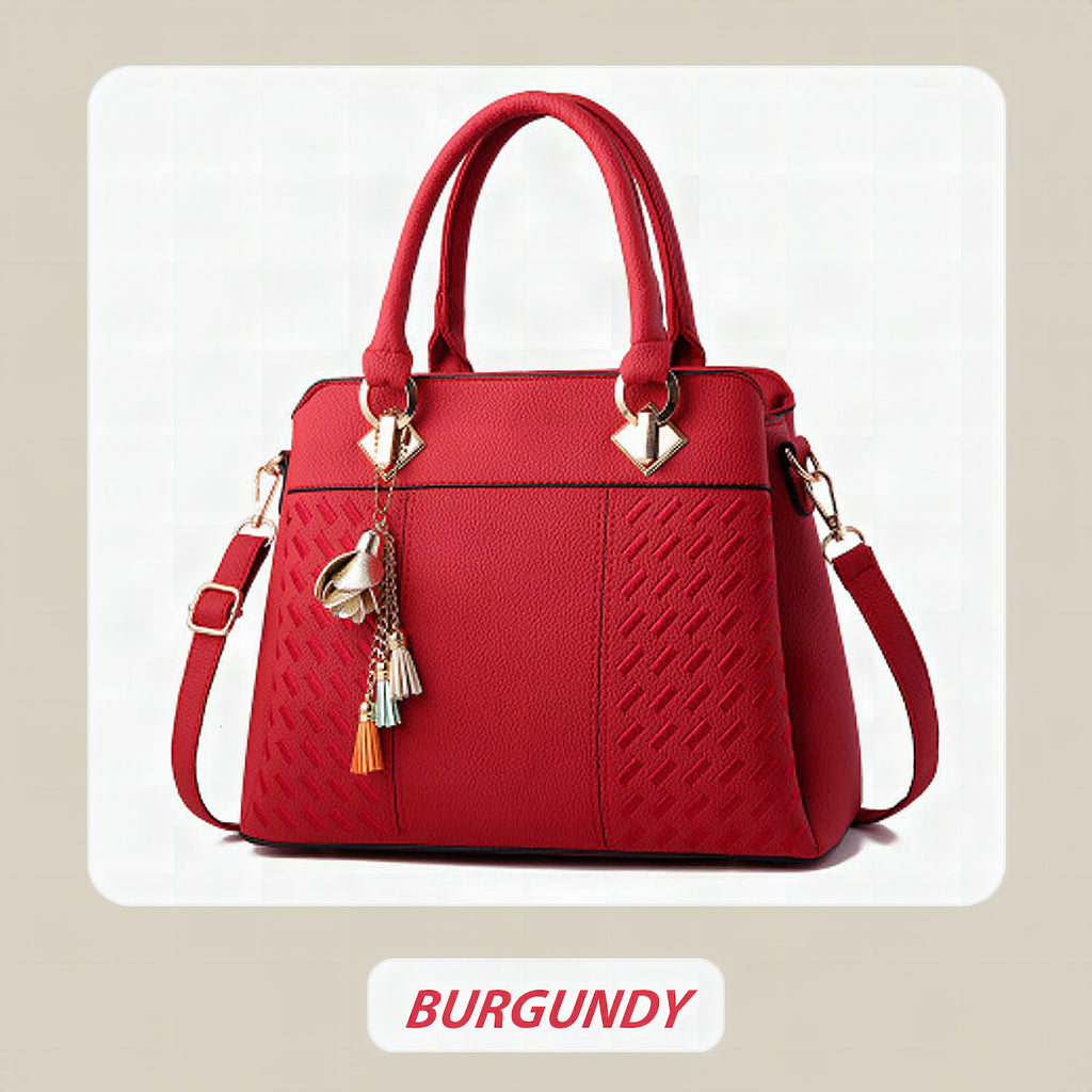 Bolso elegante para mujer con colgante de borla