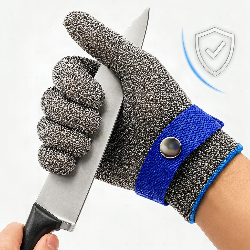 Guante anticorte con correa ajustable de muñeca