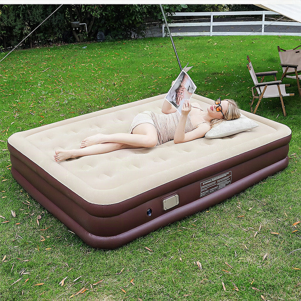 Colchón hinchable automático con bomba integrada para mujer
