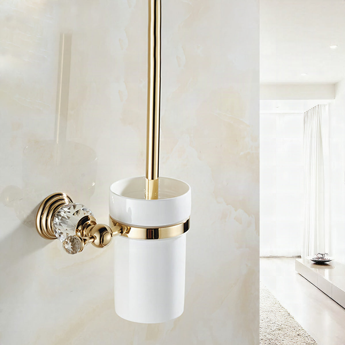 Accesorios de baño tradicionales de latón — pieza individual o conjunto