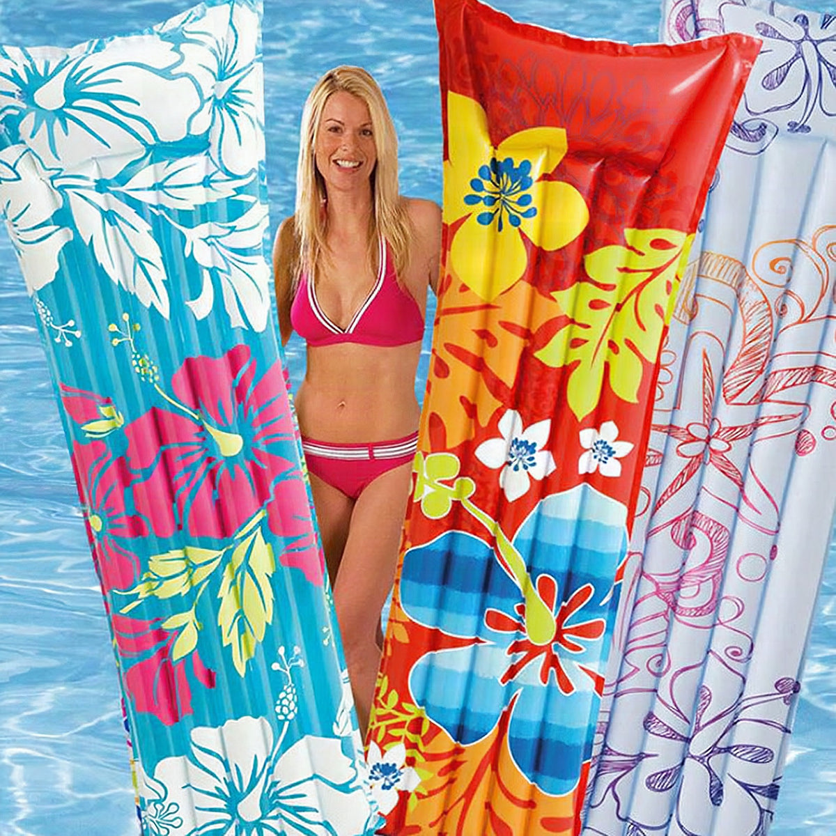 Tumbona hinchable unisex con reposacabezas