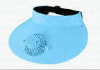 Sombrero de mujer con ventilador integrado