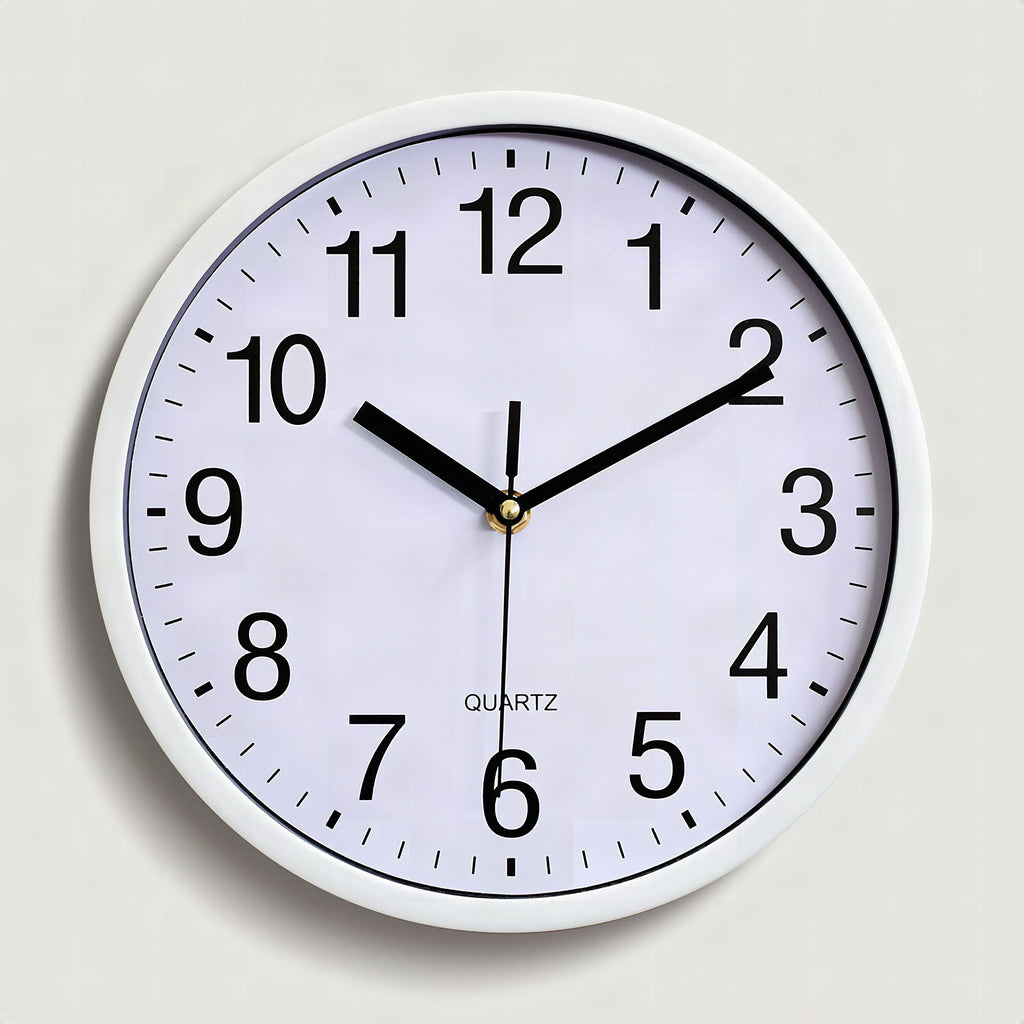 Reloj de pared silencioso para aula o habitación infantil de 25 cm