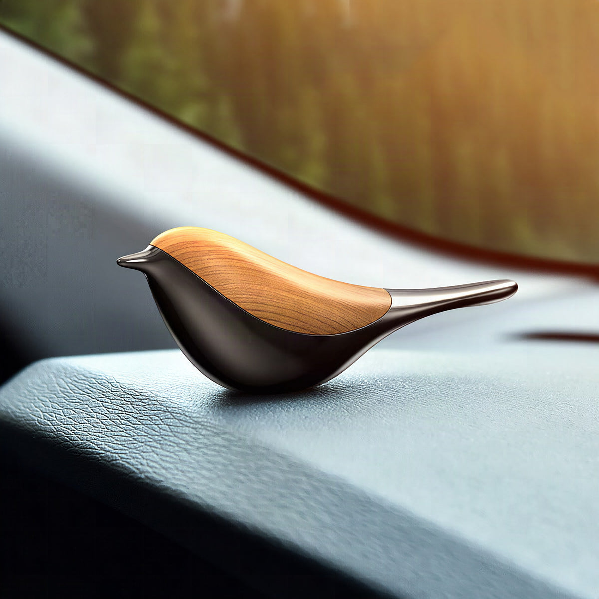Ambientador de coche con forma de pájaro, tapa magnética y 2 recargas incluidas