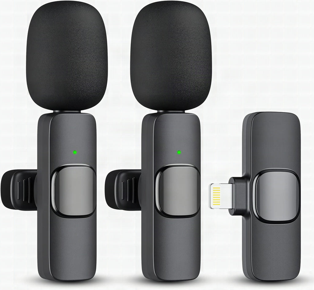 Pack de 2 micrófonos inalámbricos para iPhone e iPad