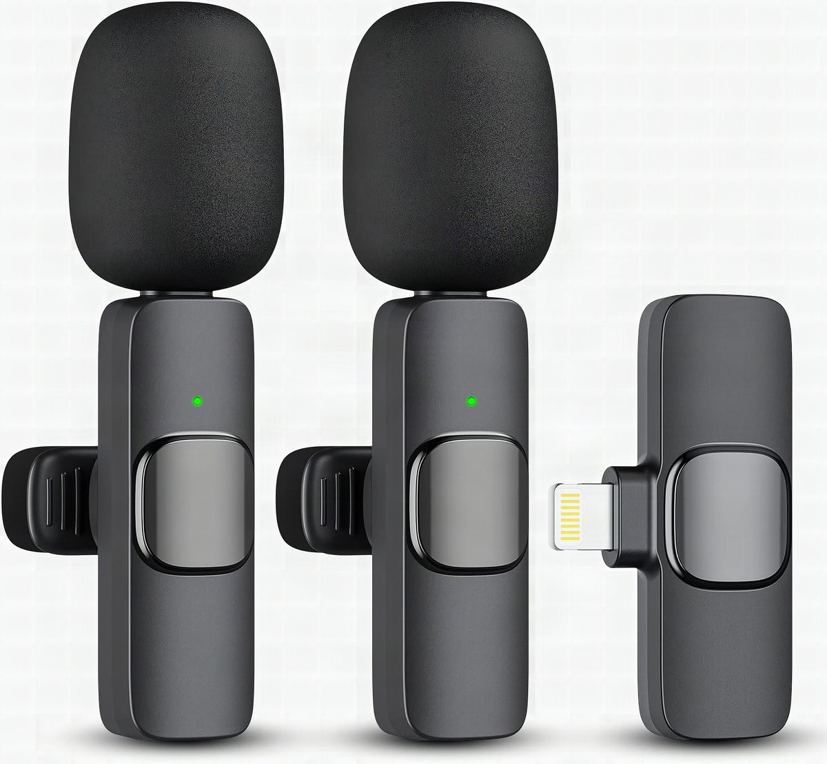Pack de 2 micrófonos inalámbricos para iPhone e iPad