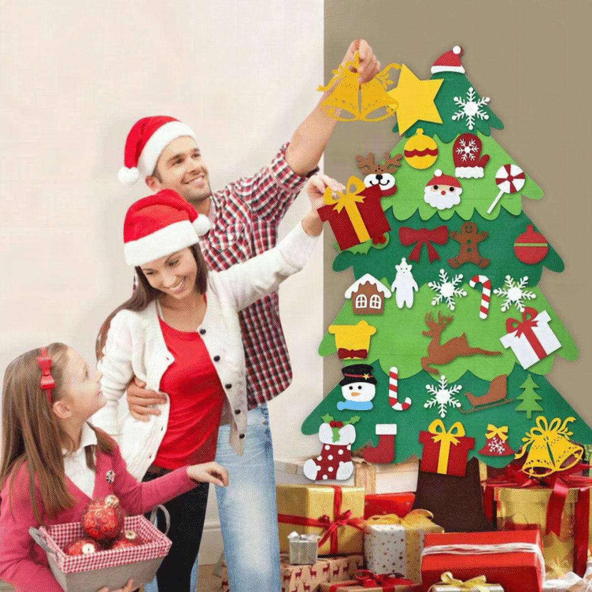 Árbol de Navidad DIY de fieltro para niños – Creatividad y diversión navideña