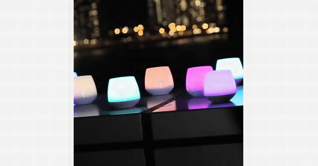 Vela LED con Bluetooth y control por app