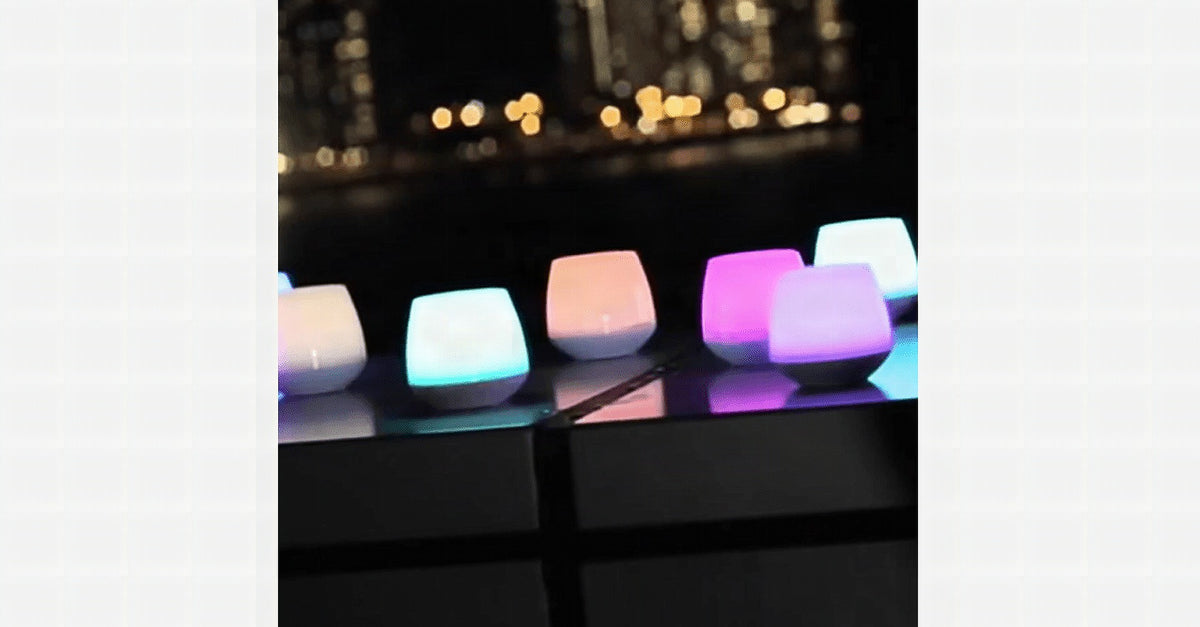 Vela LED con Bluetooth y control por app