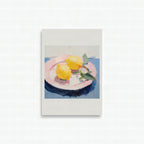 Póster Plato con limones