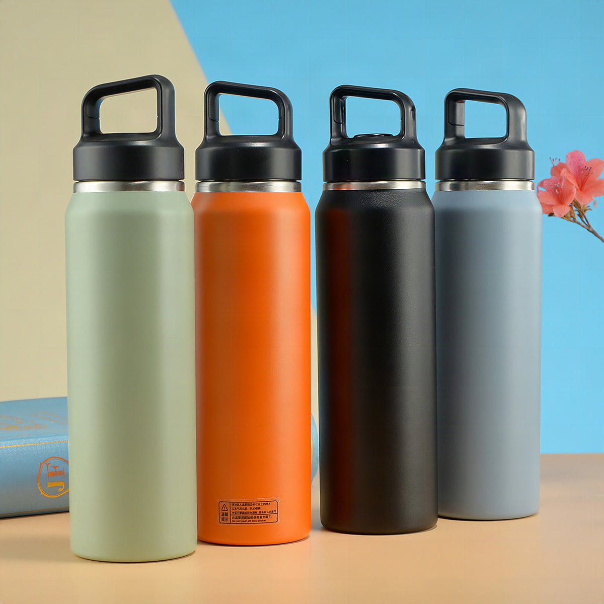 Botella térmica de acero inoxidable para mujer