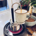 Cafetera espresso portátil de aluminio