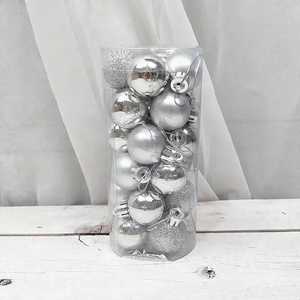 Bolas de Navidad brillantes y mate para decoración navideña