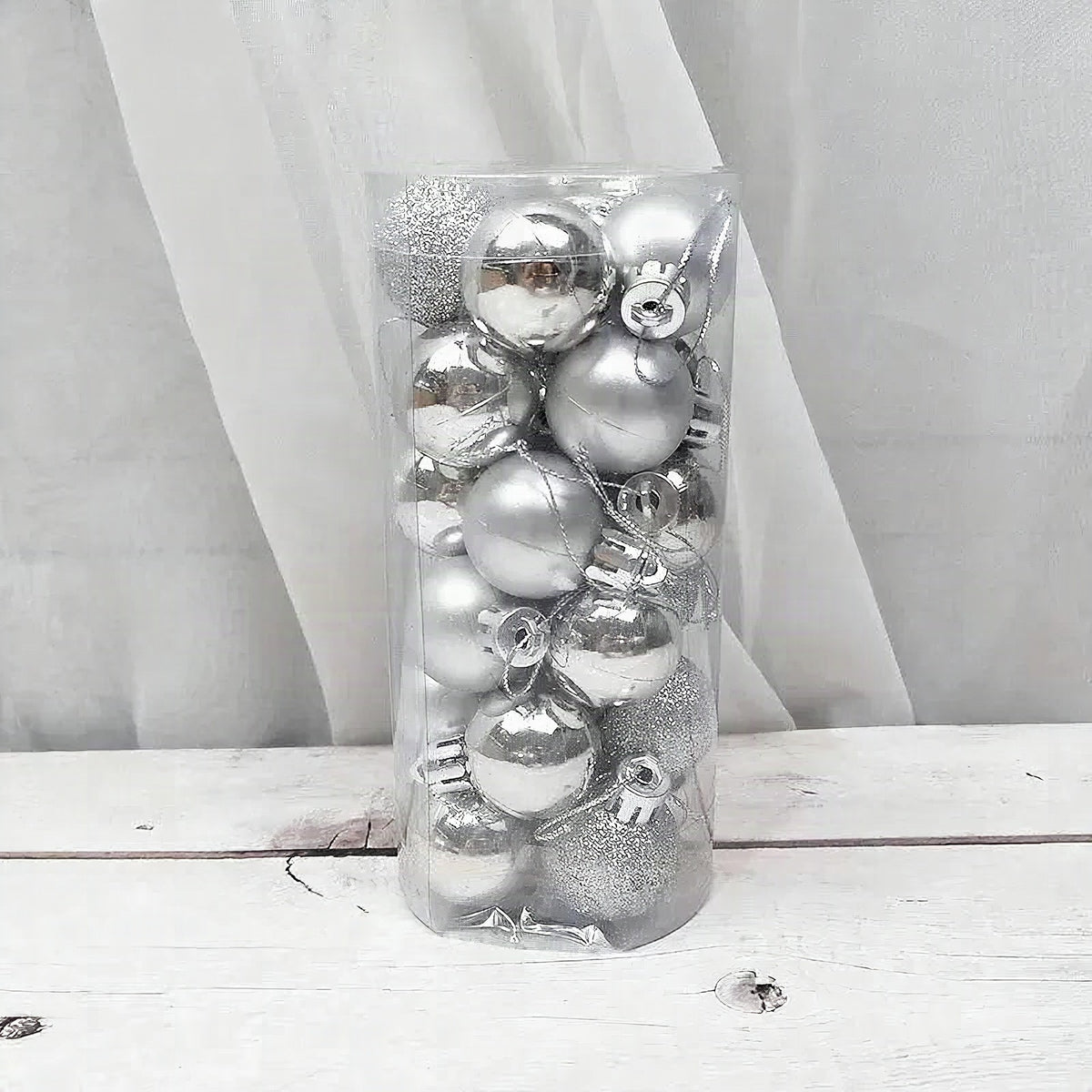 Bolas de Navidad brillantes y mate para decoración navideña