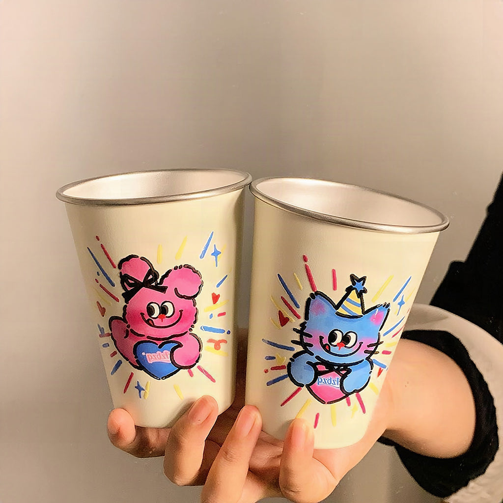 Vaso creativo con divertido motivo de gato