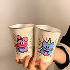 Vaso creativo con divertido motivo de gato