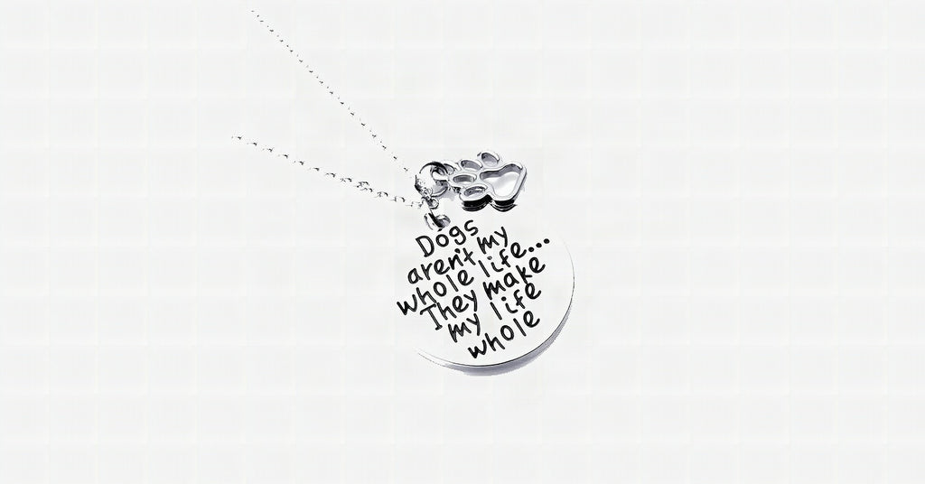 Collar «Dogs make my life complete» para amantes de los perros