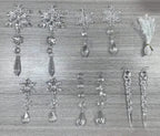 Set de 10 carámbanos decorativos de acrílico transparente para árbol de Navidad