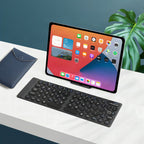 Teclado plegable portátil ultraligero para viajes, oficina y hogar