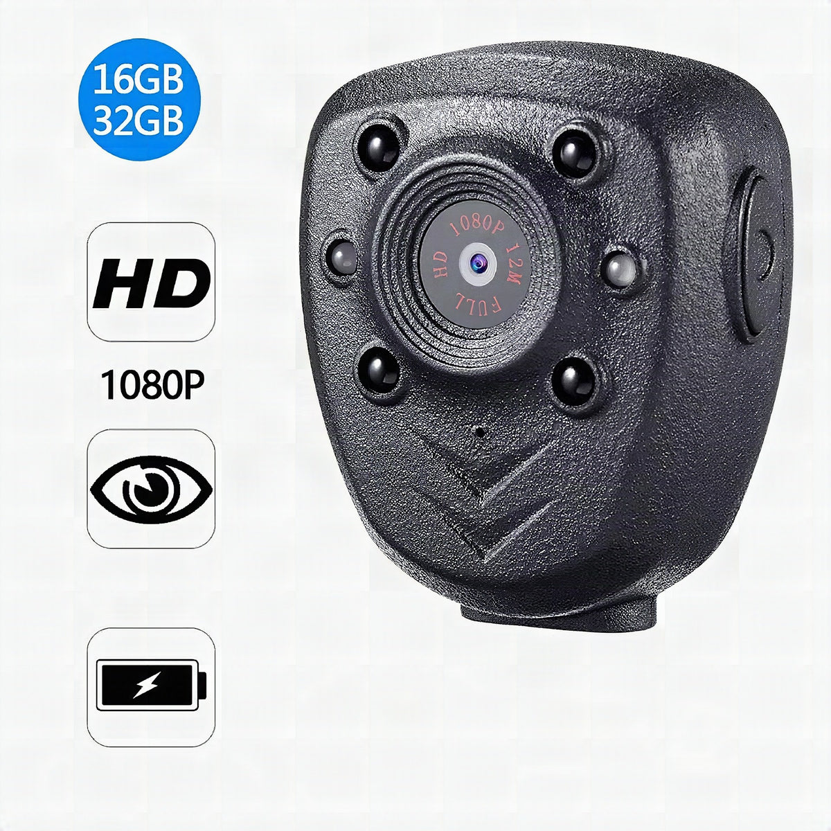 Minicámara de seguridad HD con visión nocturna