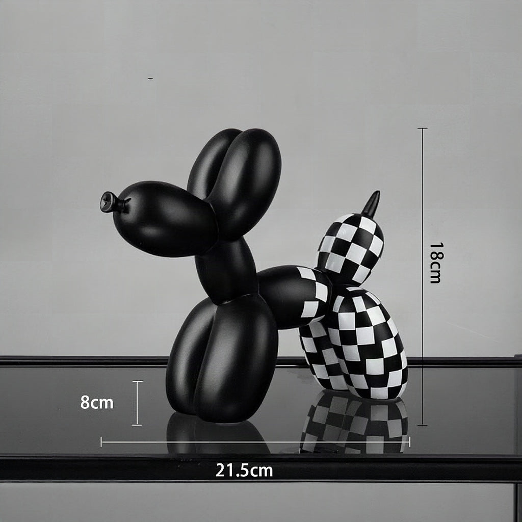 Perro globo decorativo de resina estilo nórdico