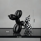 Perro globo decorativo de resina estilo nórdico