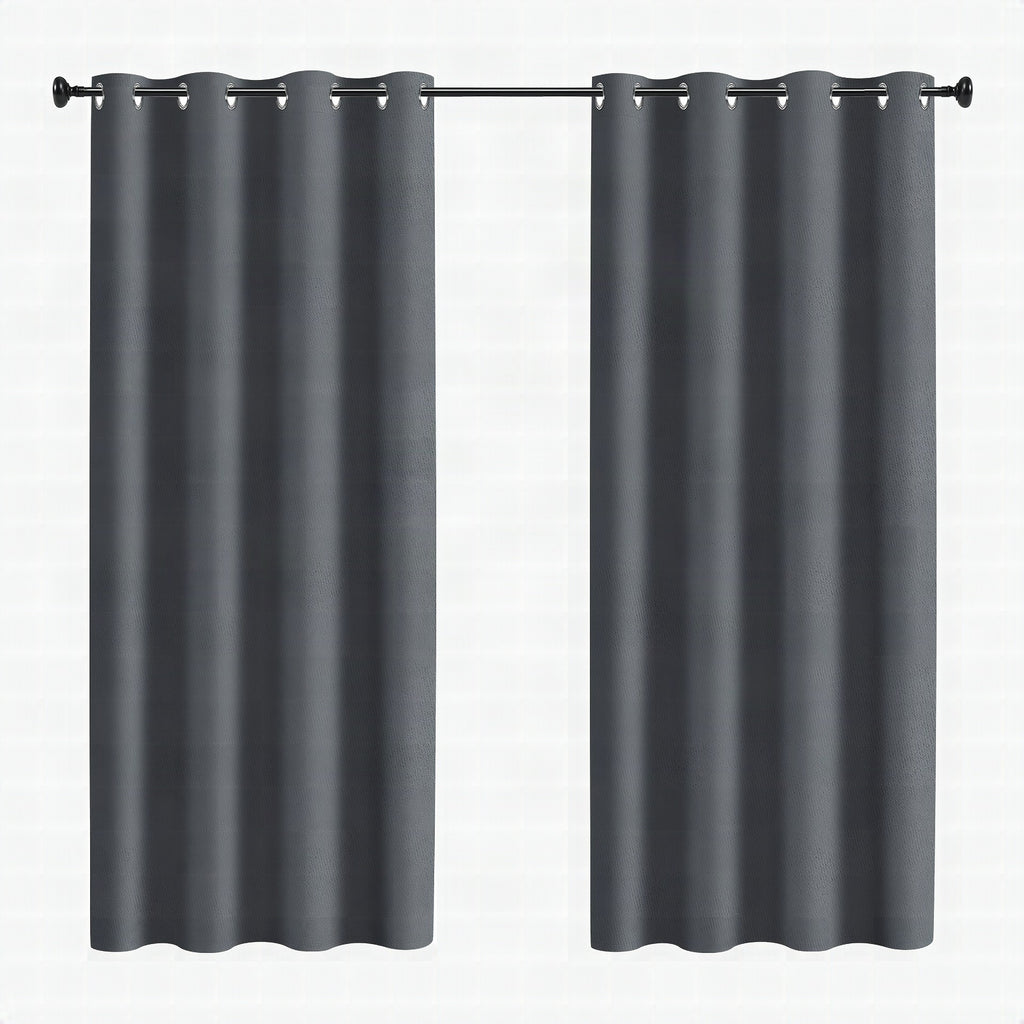 Cortina exterior impermeable con ojales