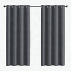 Cortina exterior impermeable con ojales