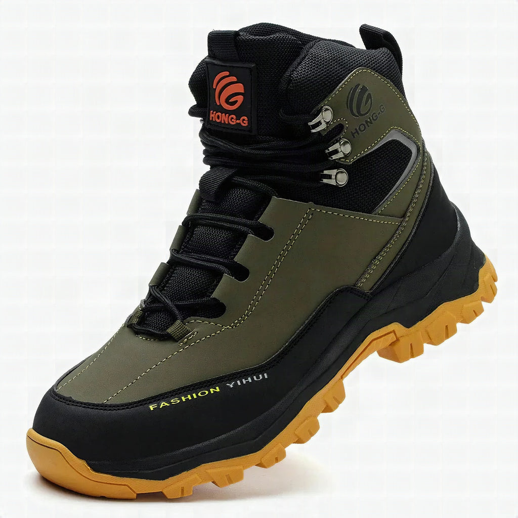 Botas laborales impermeables ORNISHOP HONG-G con protección antiaplastamiento para trabajo industrial