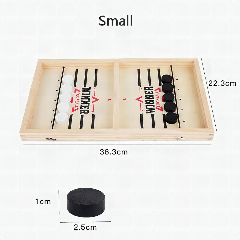 Juego de mesa de catapulta de madera