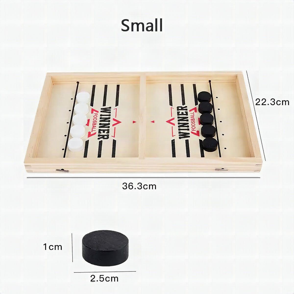 Juego de mesa de catapulta de madera