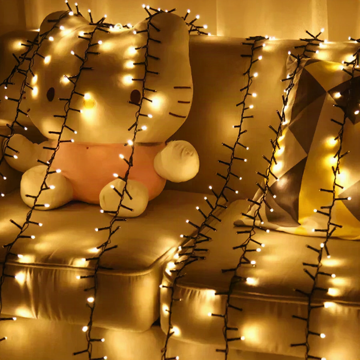 Guirnalda LED LumaLine de 10 metros con 1000 luces blanco cálido para interior y exterior