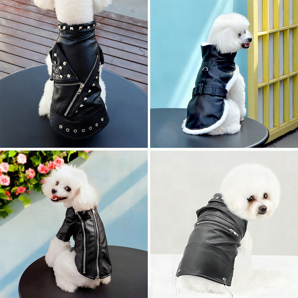 Chaqueta de piel sintética para mascotas