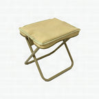 Taburete plegable con asiento acolchado