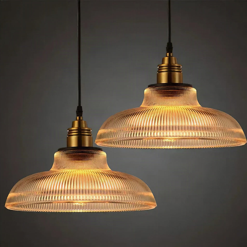 Lámpara colgante de cristal con diseño moderno