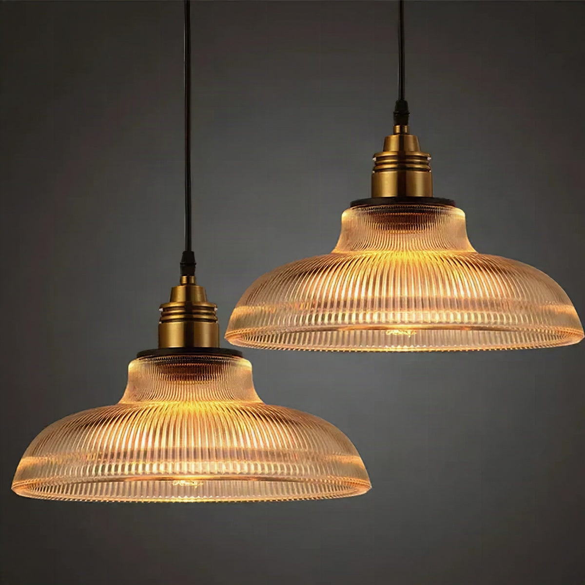 Lámpara colgante de cristal con diseño moderno