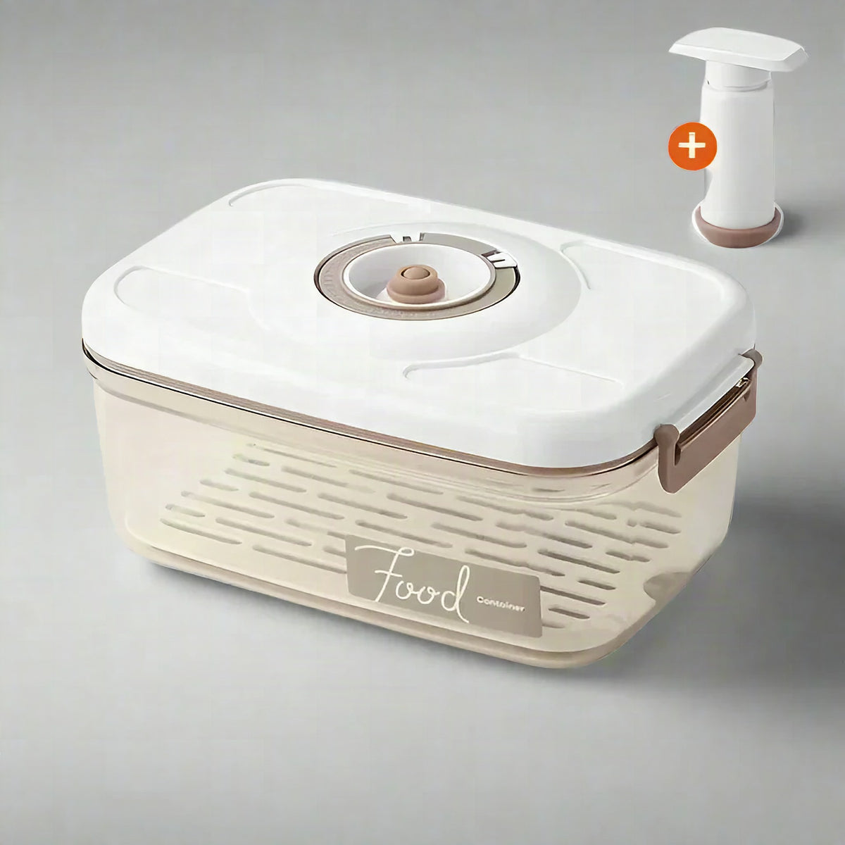 Recipiente hermético al vacío transparente con bomba manual – FreshLock
