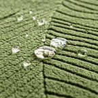 Funda de sofá elástica jacquard de hojas, impermeable y antiarañazos