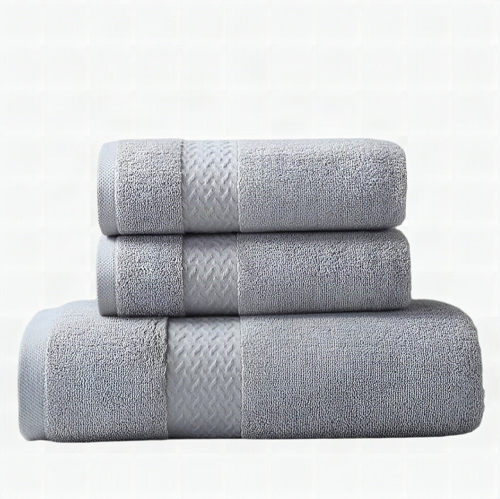 Toalla de baño 100 % algodón egipcio 70×140 cm gris